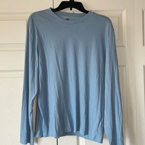 Baby blue long sleeve t-shirt